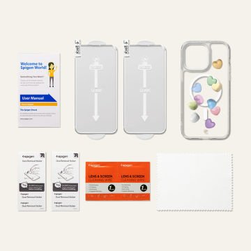 iPhone 14 Pro Kılıf, Ciel by Cyrill Shine Mag Clear Glitter Foodie Club (MagSafe Uyumlu) Midnight Green