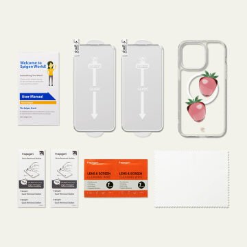 iPhone 14 Pro Kılıf, Ciel by Cyrill Shine Mag Clear Glitter Foodie Club (MagSafe Uyumlu) Pink
