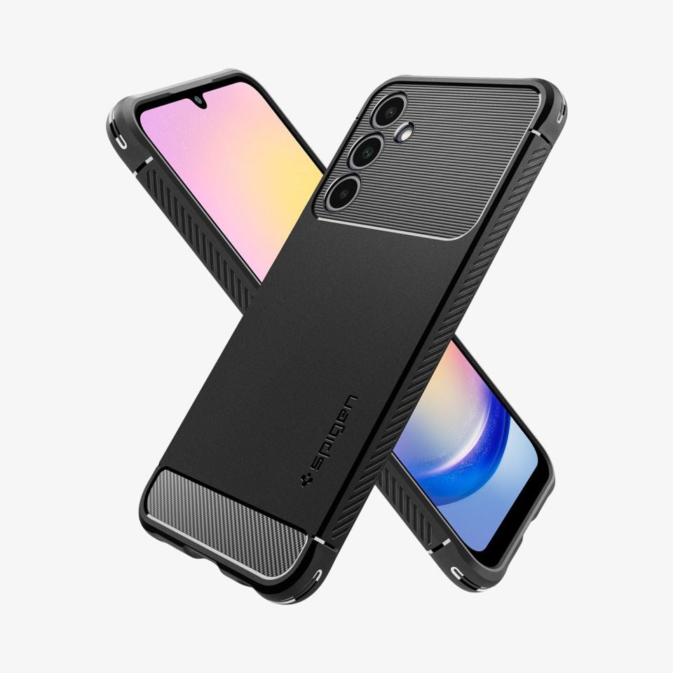Samsung Galaxy A25 Kılıf, Spigen Rugged Armor Matte Black
