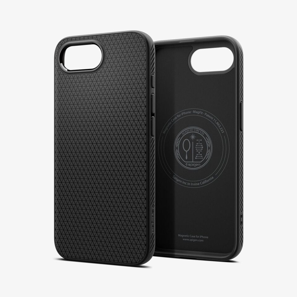 Spigen iPhone 16e Kılıf Liquid Air MagFit MagSafe özellikli Matte Black
