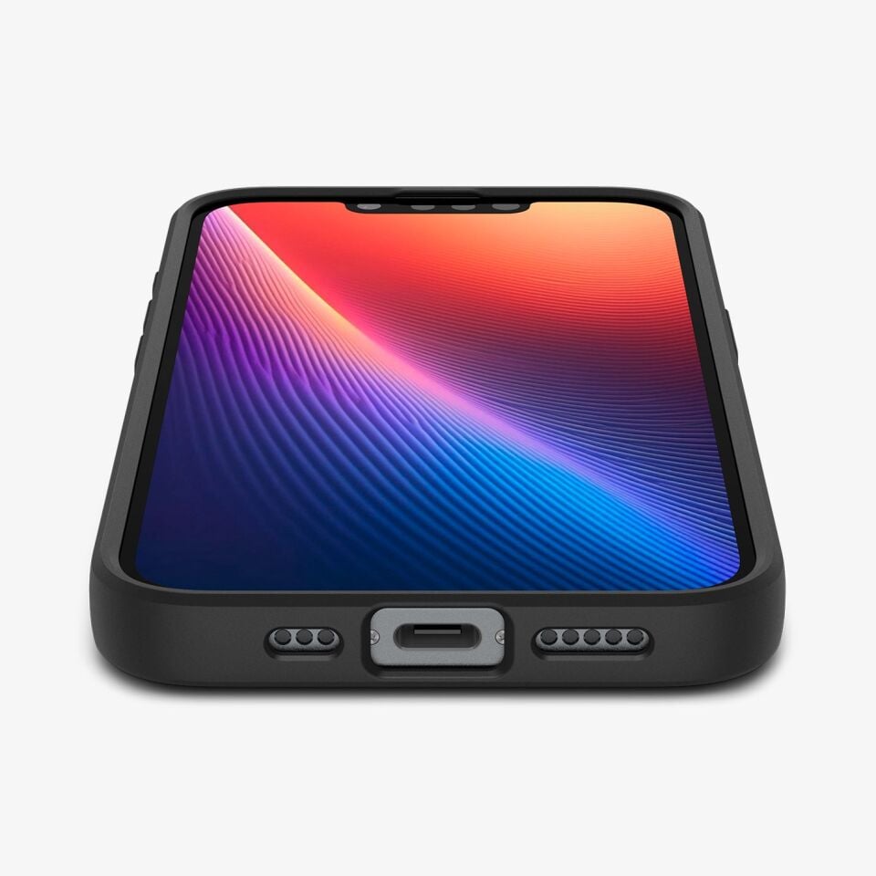 Spigen Apple iPhone 17e / 16e ile Uyumlu ince Kılıf Liquid Air Hava Kanalı Teknolojisi™ Askeri Sınıf Koruma Dokulu Yüzey Kapak Matte Black