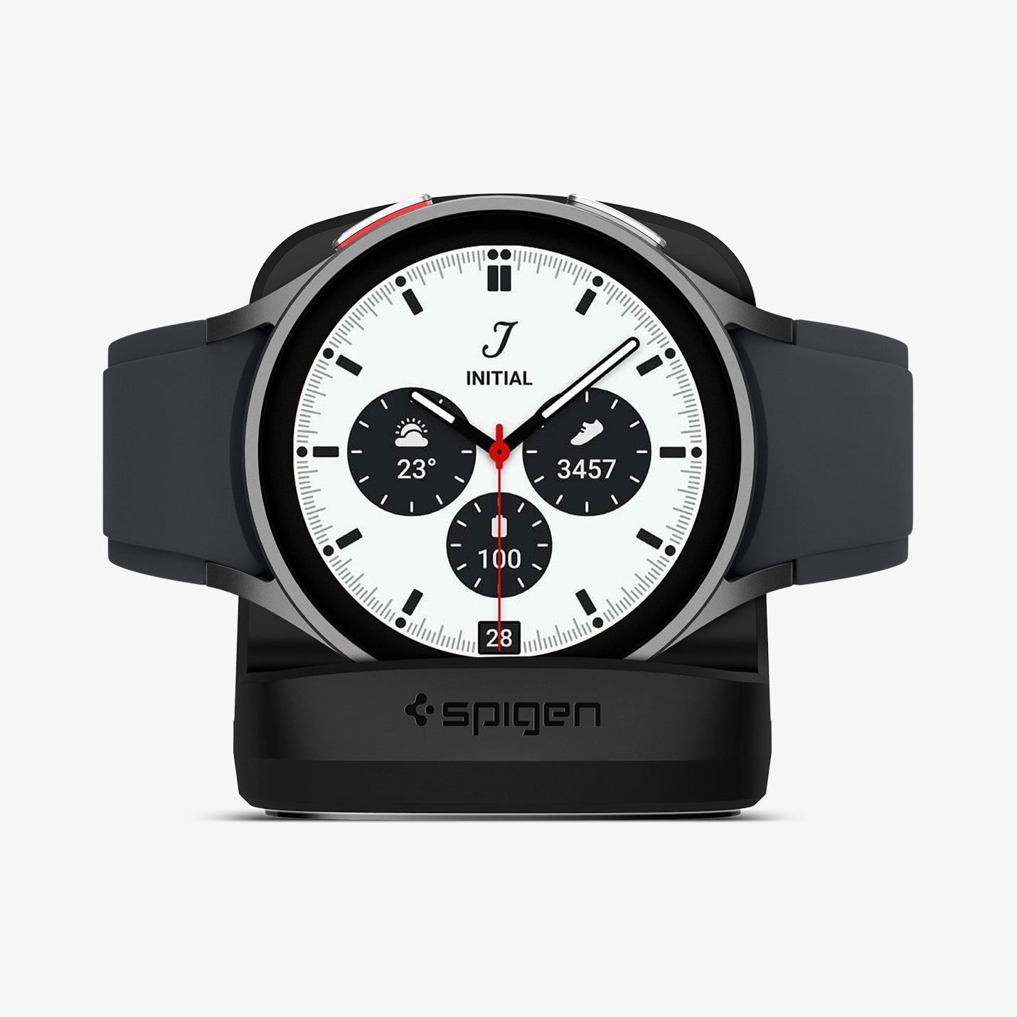 Spigen Galaxy Watch Standı (Galaxy Watch 6 / Galaxy Watch 6 Classic / Galaxy Watch 5 / Galaxy Watch 5 Pro) Black S353 Black