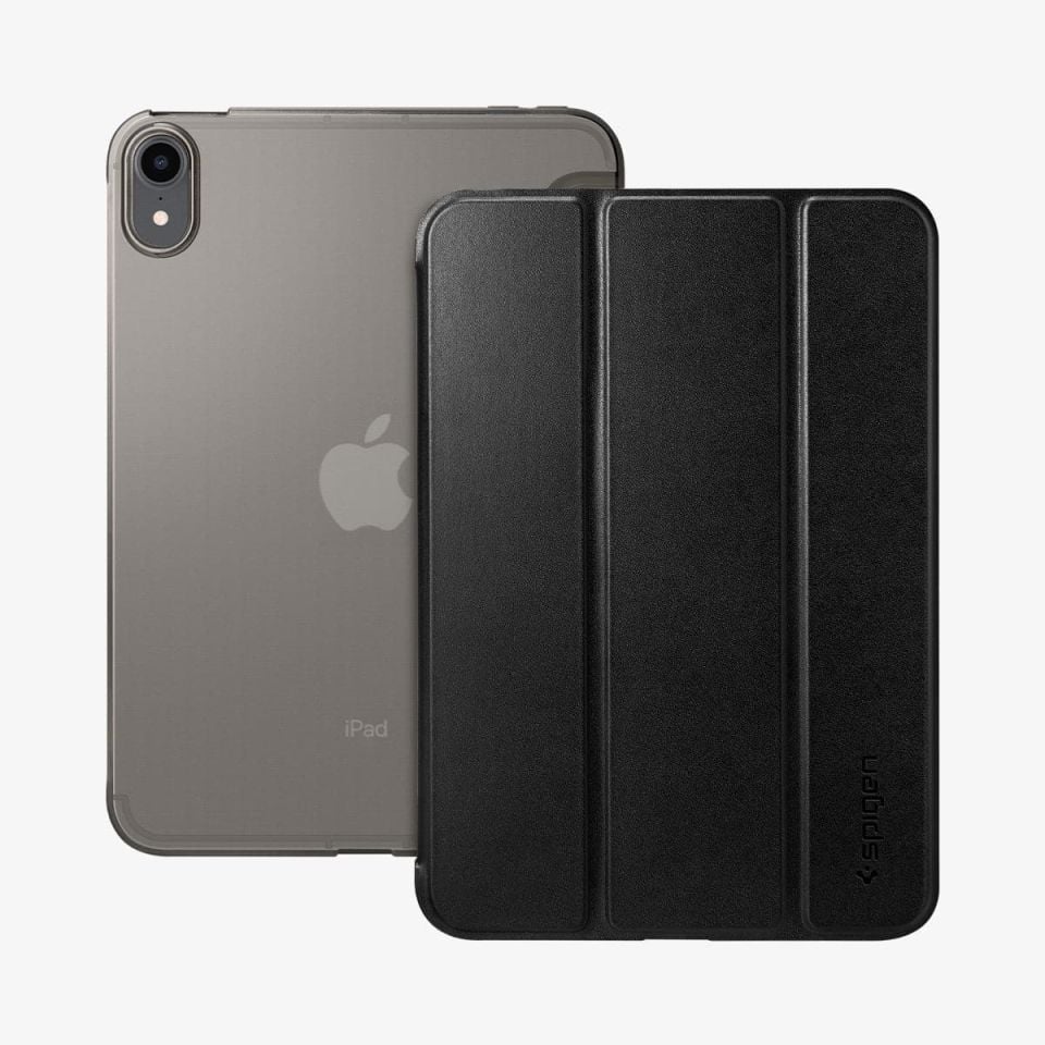 Spigen iPad Mini 6 (2021) ve Mini 7 (2024) Kılıf Smart Fold Black