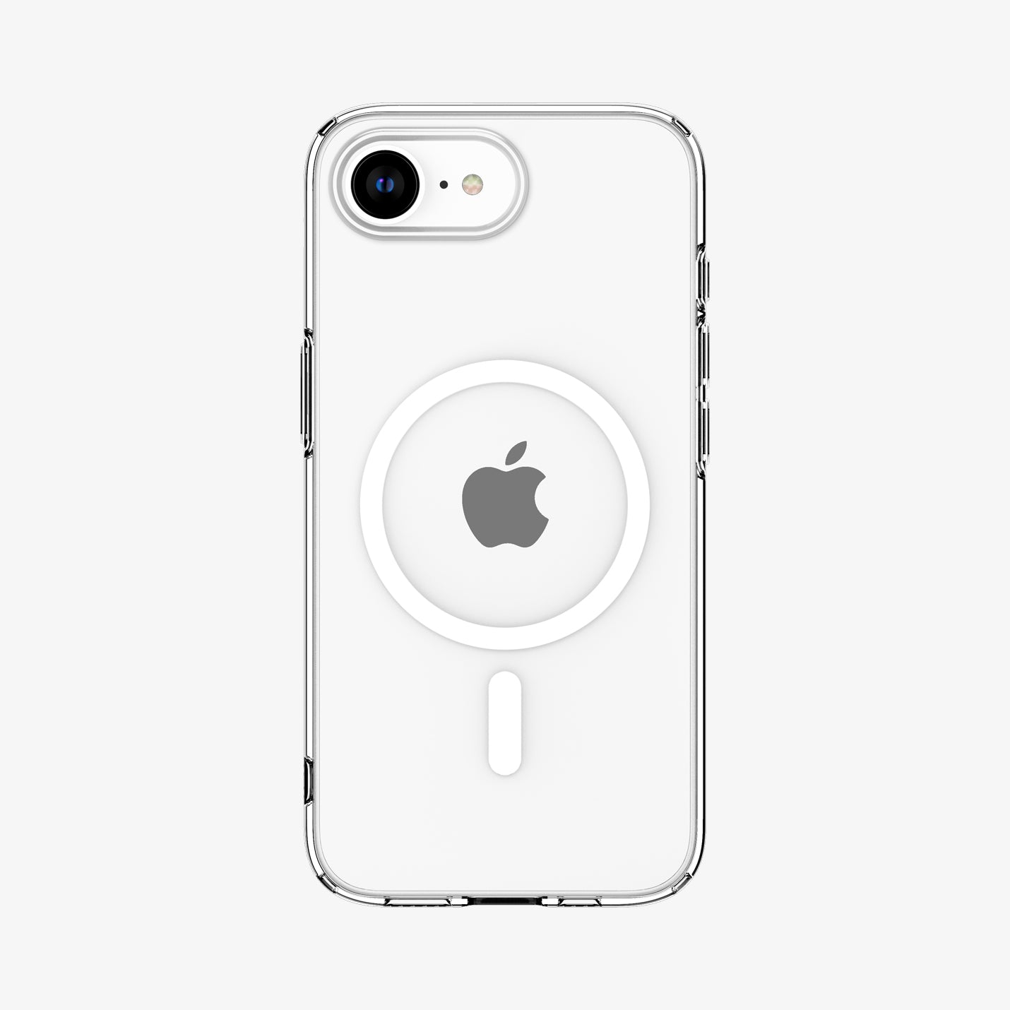 Spigen iPhone 16e Kılıf Liquid Crystal MagFit MagSafe özellikli Clear White