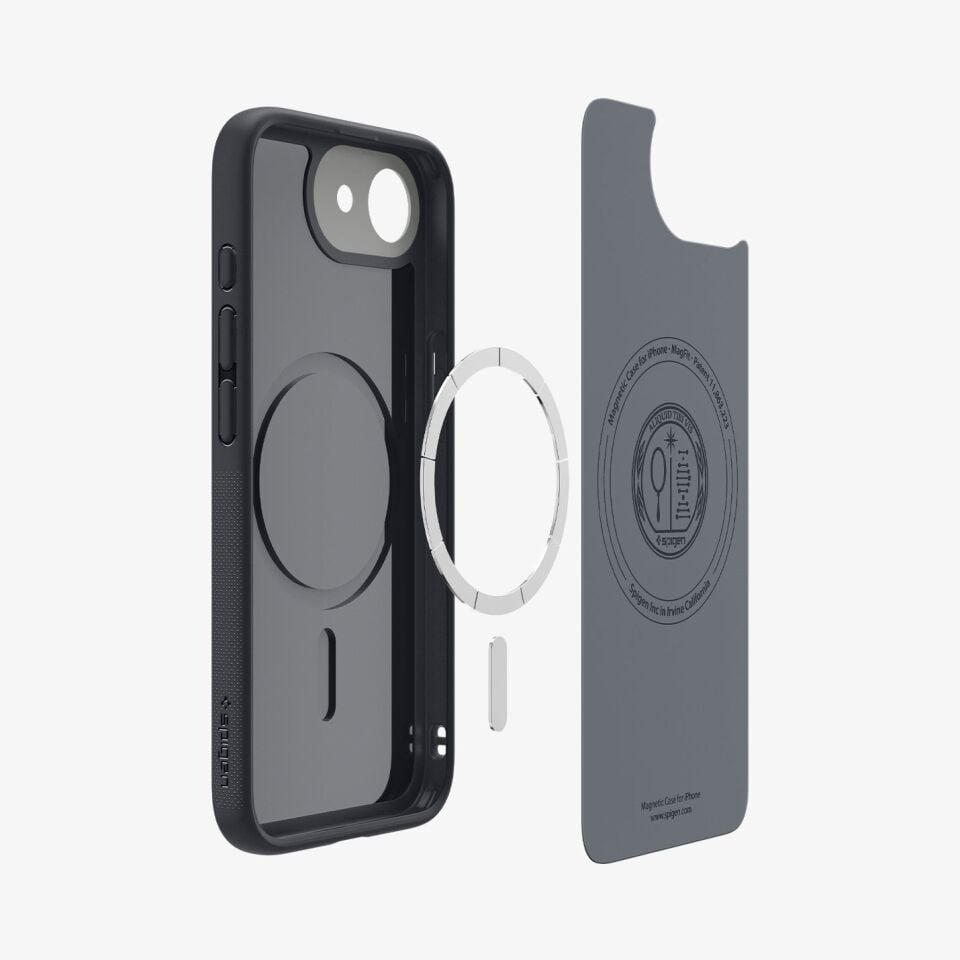 Spigen iPhone 16e Kılıf Nano Pop MagFit MagSafe Özellikli Black Sesame