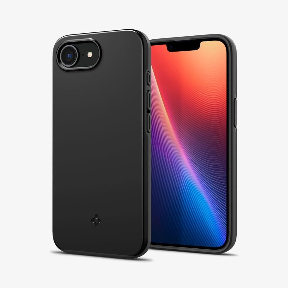 Spigen iPhone 16e Kılıf Thin Fit MagFit MagSafe özellikli Black