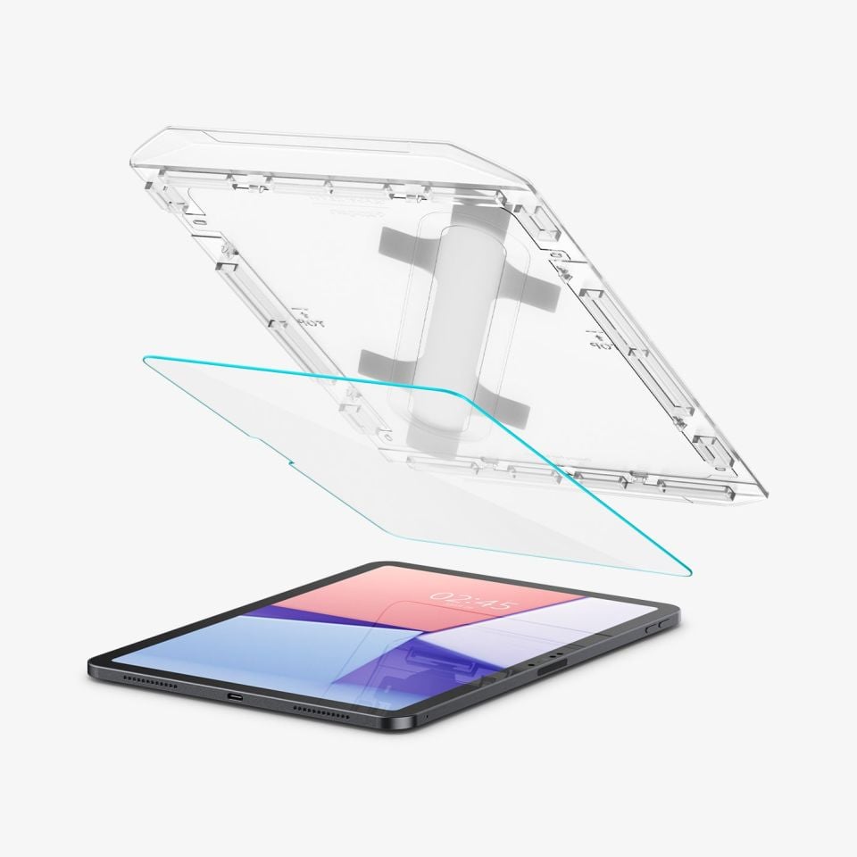 Spigen iPad Air 11'' M3 (2025) / M2 (2024) Cam Ekran Koruyucu Kolay Kurulum GLAS.tR EZ Fit Slim HD