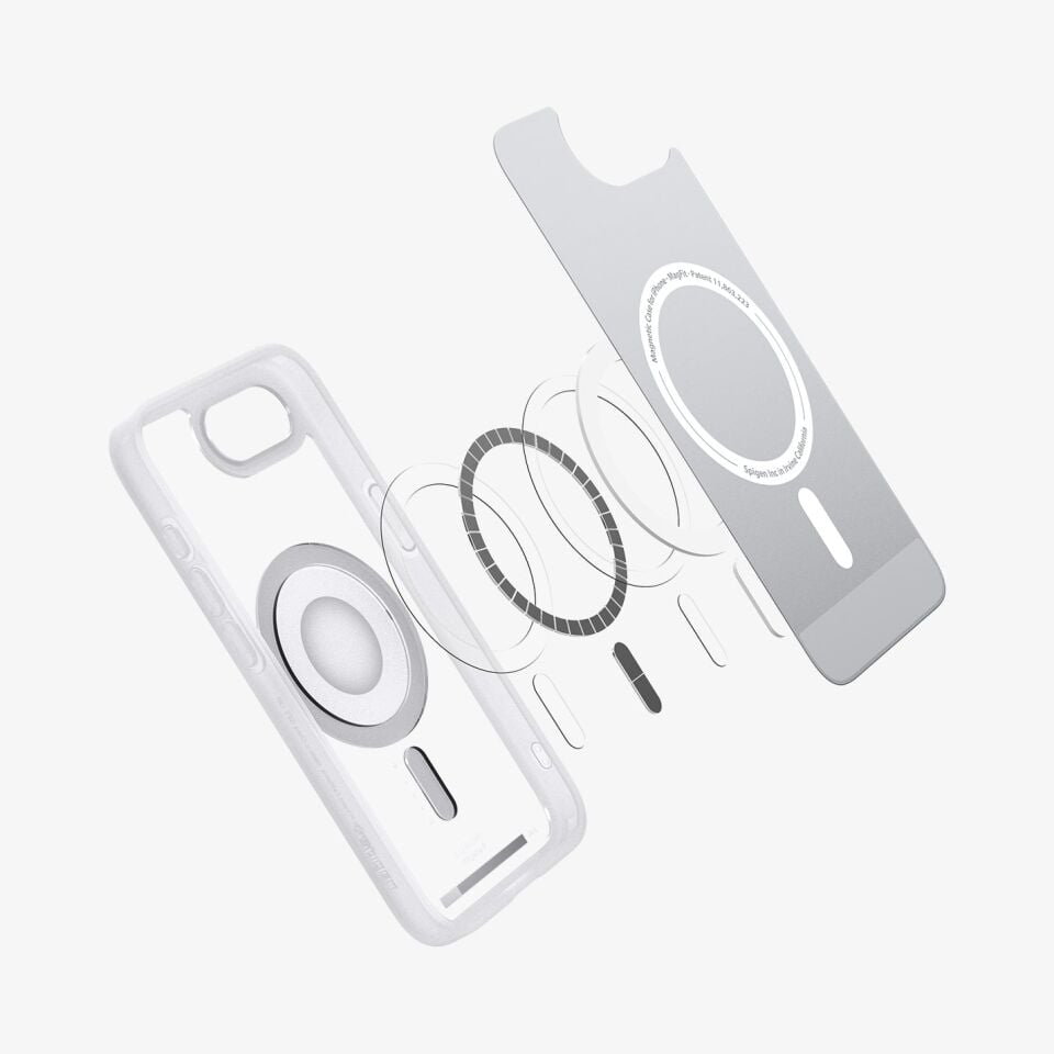 Spigen iPhone 16e Kılıf Ultra Hybrid MagFit MagSafe Özellikli Classic Silver