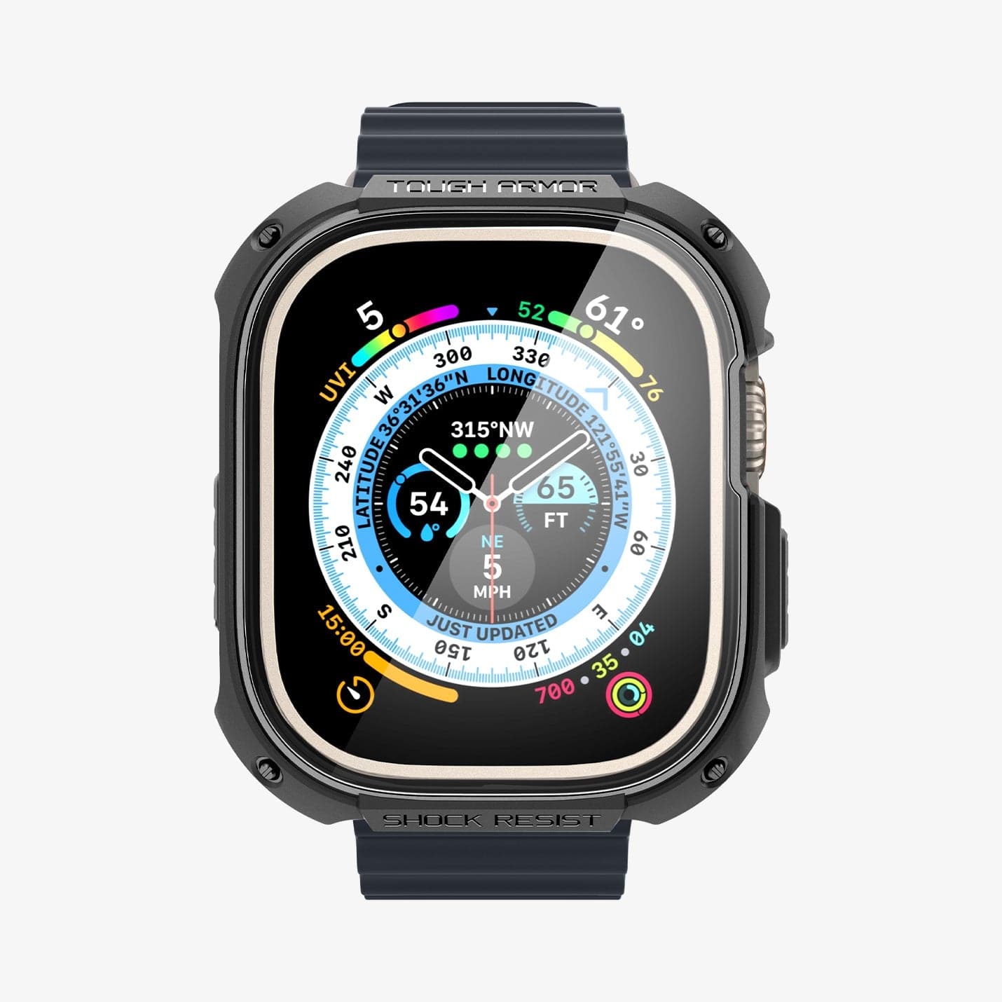 Apple Watch Ultra (49mm) ile Uyumlu Kılıf, Spigen Tough Armor Pro
