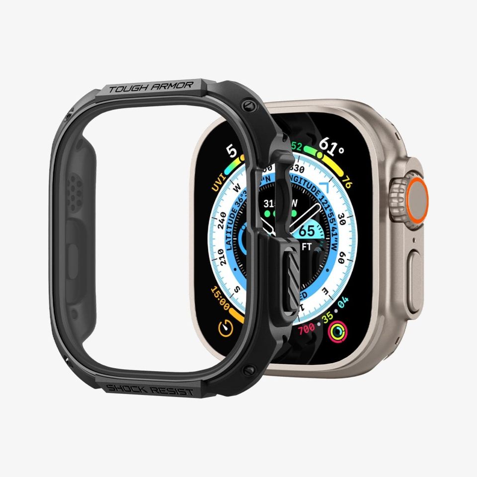 Apple Watch Ultra (49mm) ile Uyumlu Kılıf, Spigen Tough Armor Pro