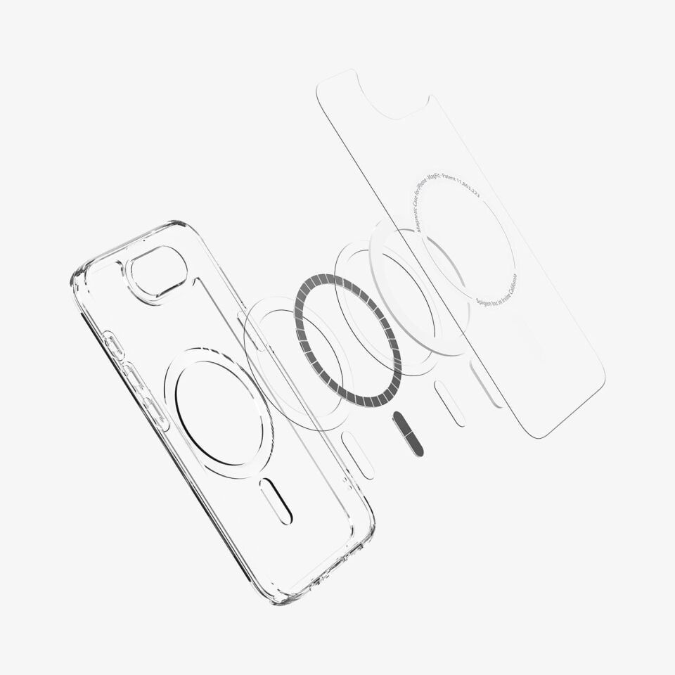 Spigen iPhone 16e Kılıf Ultra Hybrid MagFit MagSafe Özellikli Clear White