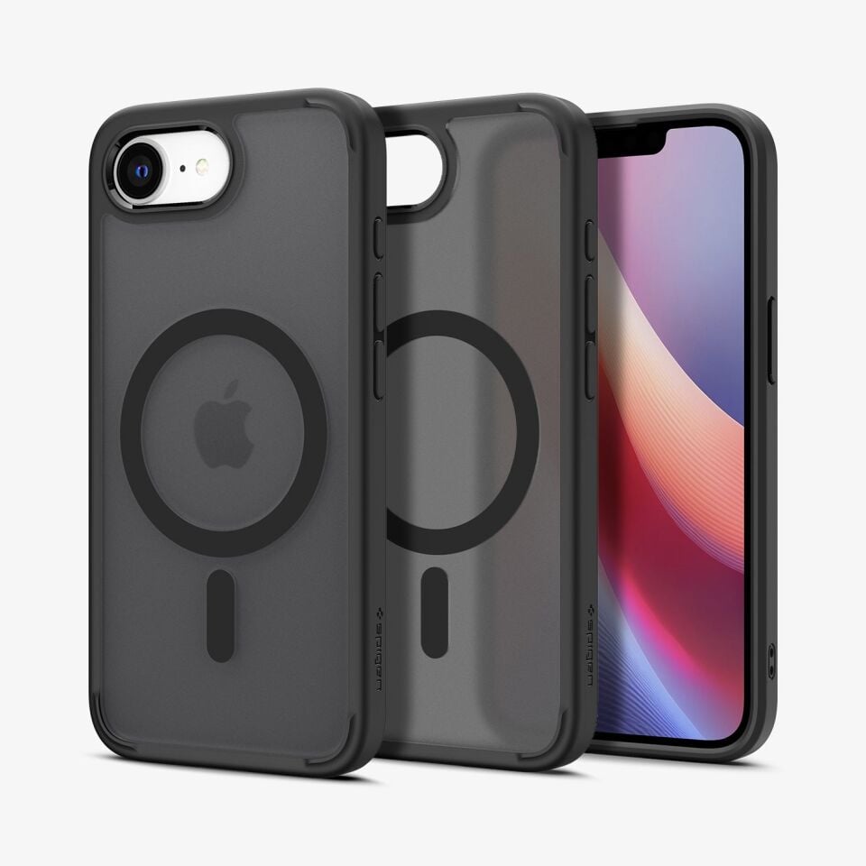Spigen iPhone 16e Kılıf Ultra Hybrid MagFit MagSafe Özellikli Frost Black