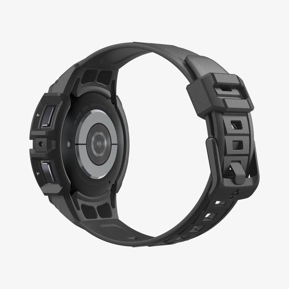 Spigen Galaxy Watch 6 (44mm) Kılıf & Kordon Kayış Rugged Armor Pro Black
