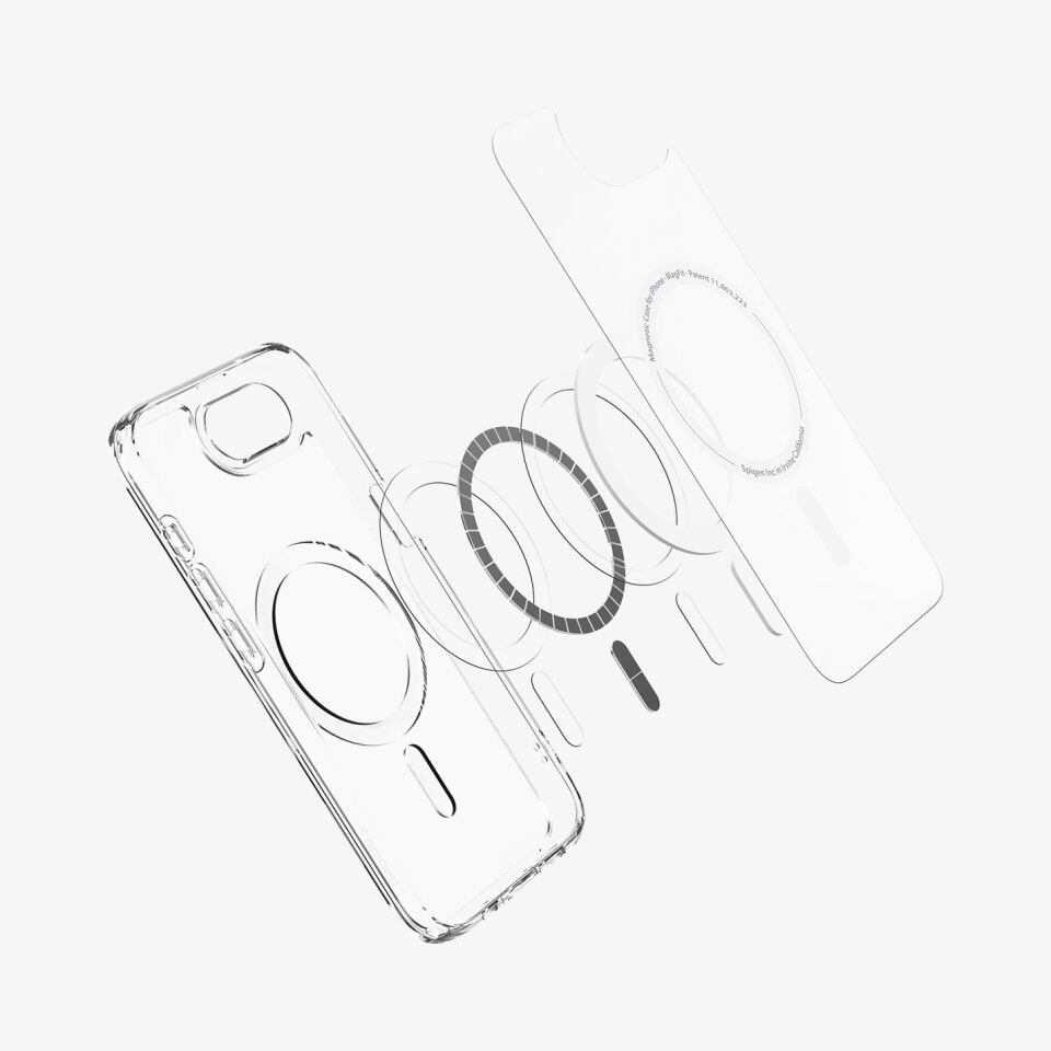 Spigen Apple iPhone 17e / 16e ile Uyumlu ince MagSafe Kılıf Ultra Hybrid Sararmaya Dayanıklı DuraClear™ Hava Kanalı Teknolojisi™ Askeri Sınıf Koruma MagFit Tasarım Kapak Frost White