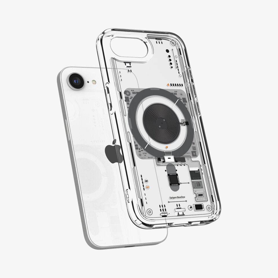 Spigen Apple iPhone 17e / 16e ile Uyumlu ince MagSafe Kılıf Ultra Hybrid Sararmaya Dayanıklı DuraClear™ Hava Kanalı Teknolojisi™ Askeri Sınıf Koruma MagFit Tasarım Kapak Neo One