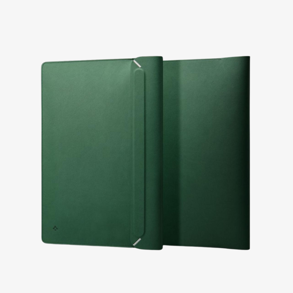 Spigen 14'' / 13''  MacBook & Notebook Laptop Taşıma Çantası Valentinus Sleeve JeJu Green