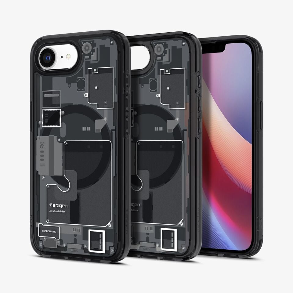 Spigen iPhone 16e Kılıf Ultra Hybrid MagFit MagSafe Özellikli Zero One Black