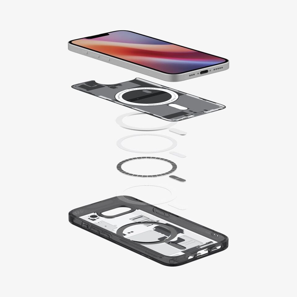 Spigen iPhone 16e Kılıf Ultra Hybrid MagFit MagSafe Özellikli Zero One Black