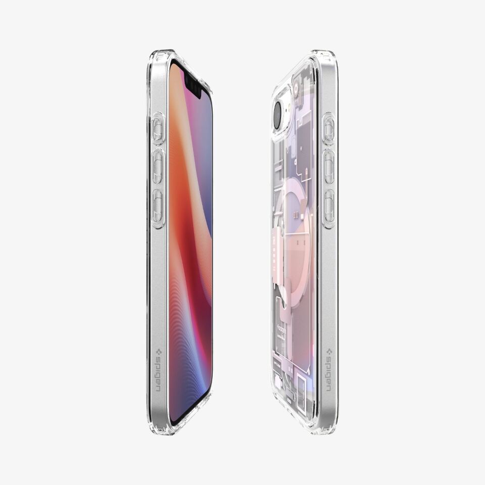 Spigen Apple iPhone 17e / 16e ile Uyumlu ince MagSafe Kılıf Ultra Hybrid Sararmaya Dayanıklı DuraClear™ Hava Kanalı Teknolojisi™ Askeri Sınıf Koruma MagFit Tasarım Kapak Zero One White