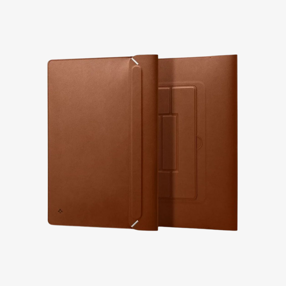Spigen 16'' Universal Kılıf / MacBook Kılıf / Notebook Laptop Taşıma Çantası Valentinus S Sleeve Classic Brown