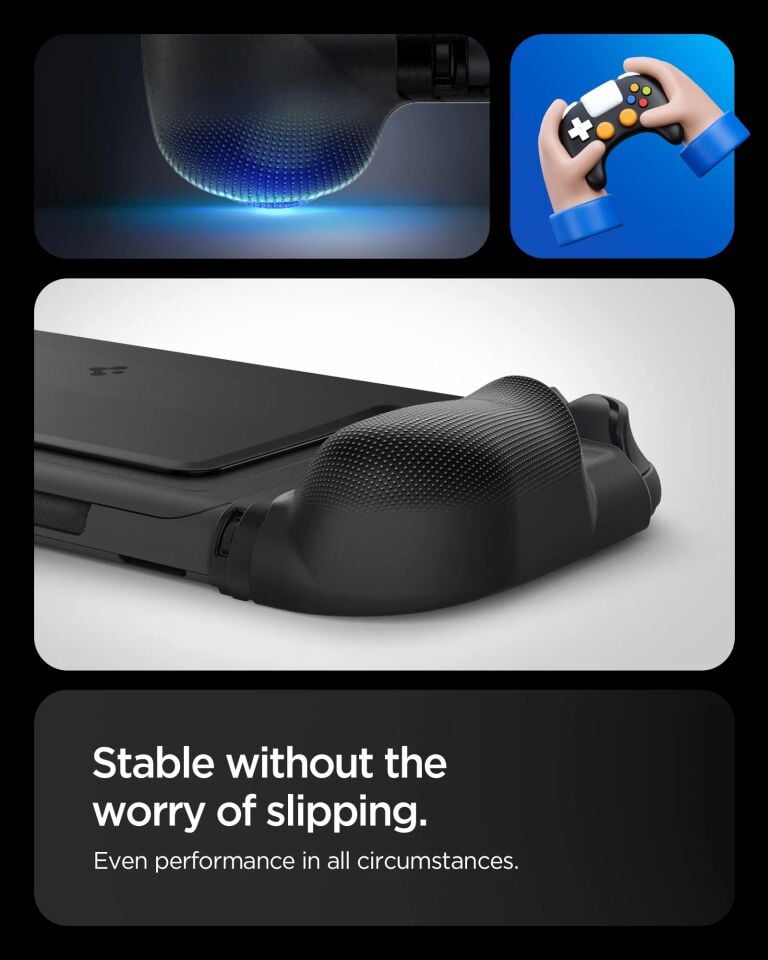 Spigen Nintendo Switch 2 Stand özellikli Kılıf Dual Grip Black