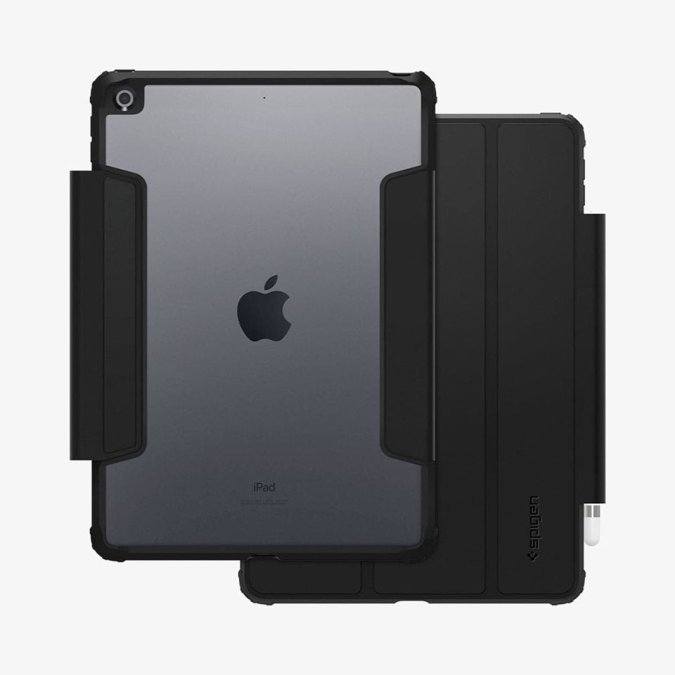iPad 10.2'' (2021 / 2020 / 2019) Kılıf, Spigen Ultra Hybrid Pro Black