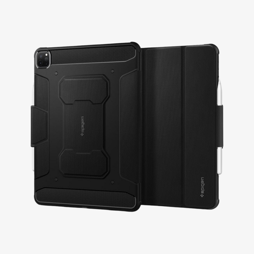 iPad Pro 12.9'' (2022 / 2021) Kılıf, Spigen Rugged Armor Pro Black