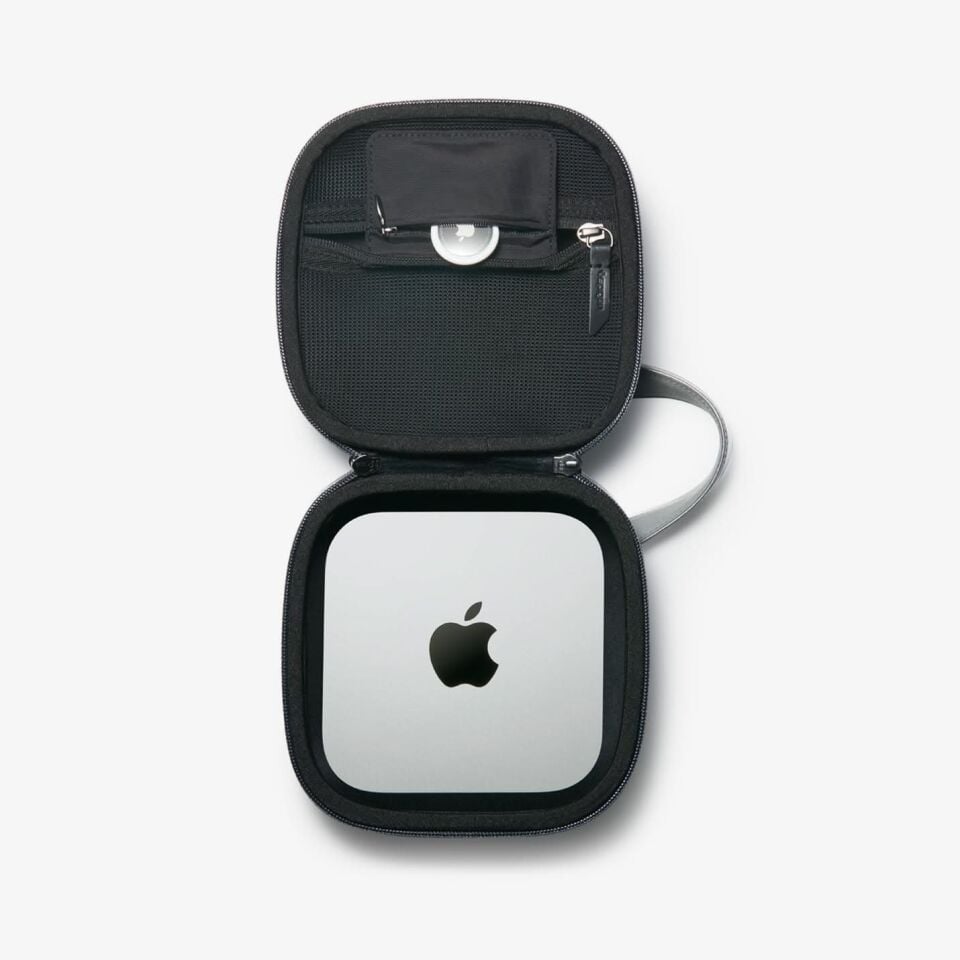 Spigen Pouch Klasden Mac mini M4 Taşıma Çantası Charcoal Gray