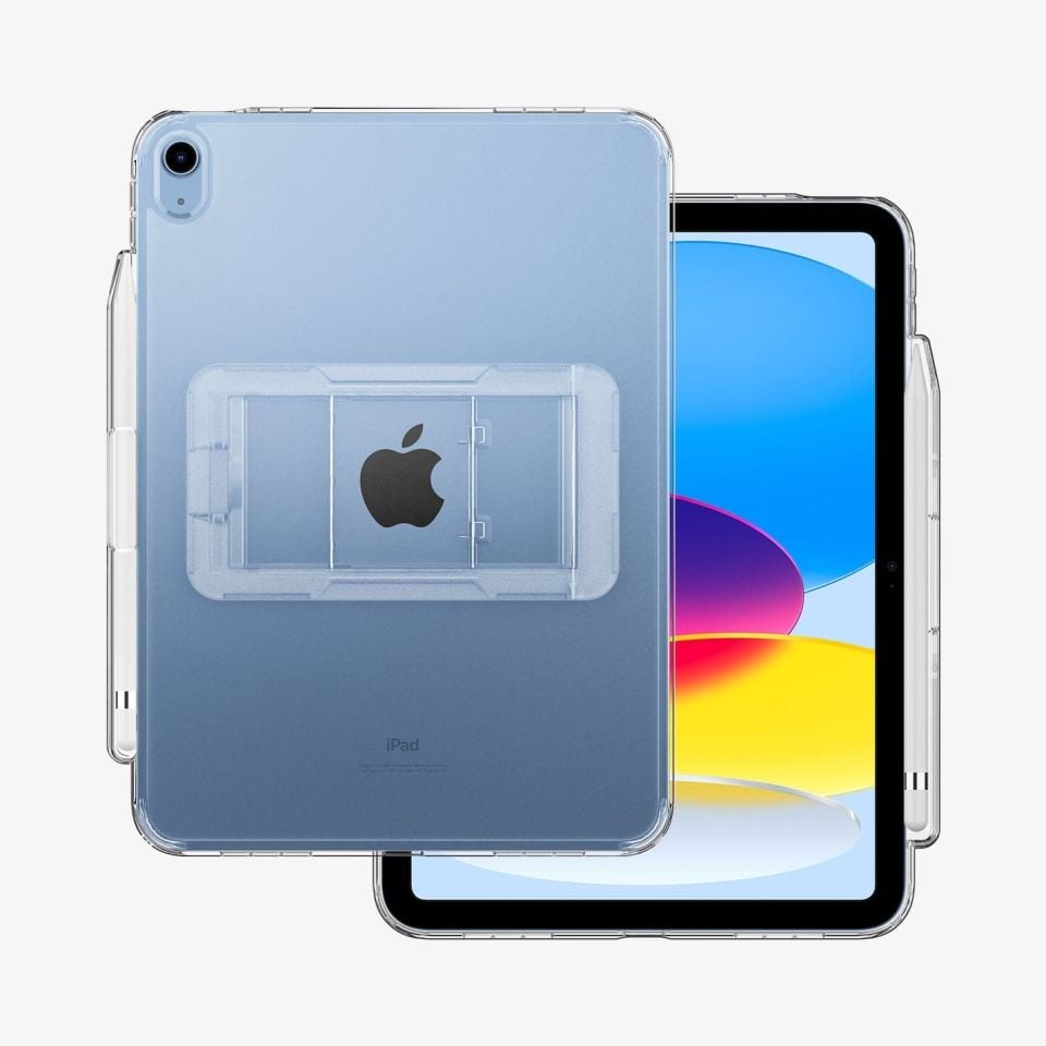 iPad 10.9'' 10.nesil (2022) Kılıf, Spigen Air Skin Hybrid S Crystal Clear