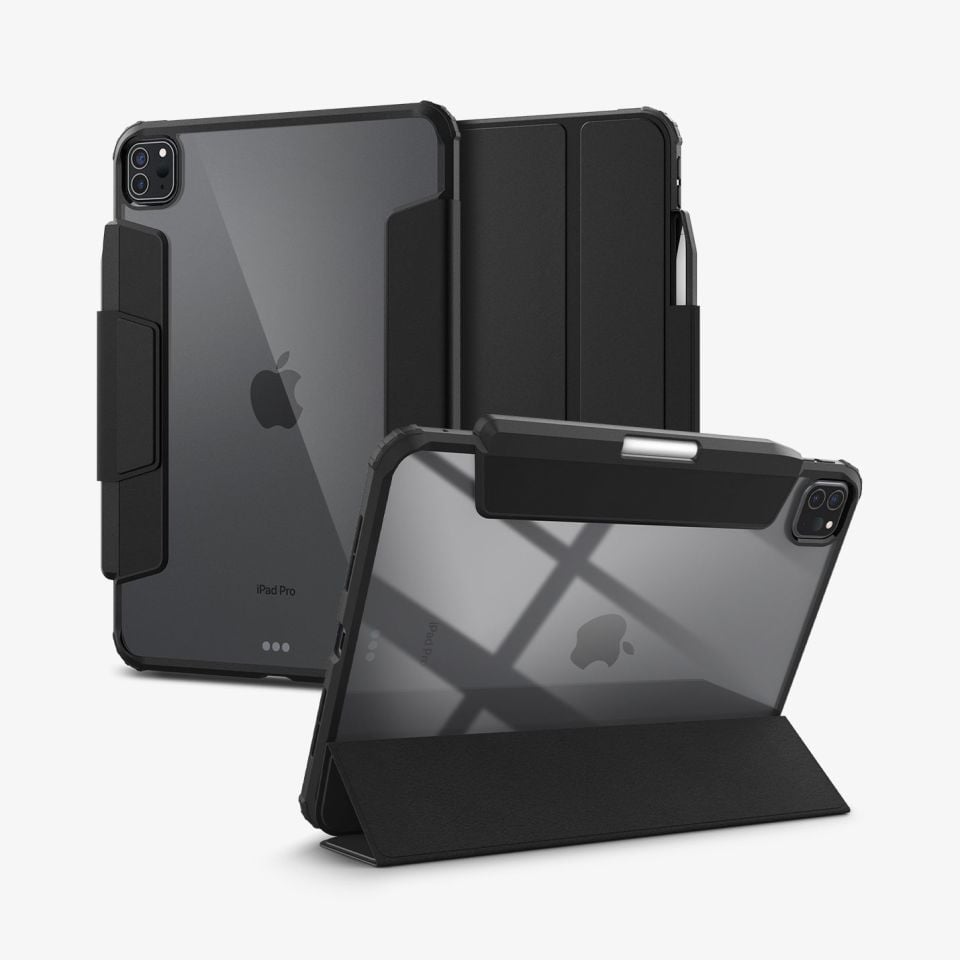 Apple iPad Pro 11 inc (2024) Kılıf, Spigen Ultra Hybrid Pro Black