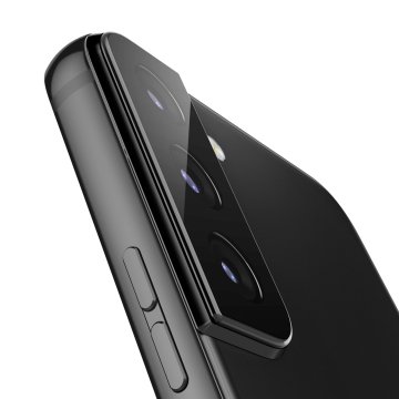 Galaxy S22 5G / Galaxy S22 Plus 5G Kamera Lens Cam Ekran Koruyucu, Spigen Glas.tr Optik (2 Adet) Black