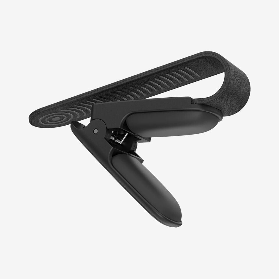Spigen Premium Güneş Gözlüğü Tutucu Tüm Araçlar ile Uyumlu Silikon Klipsli Black (2 Adet) Black