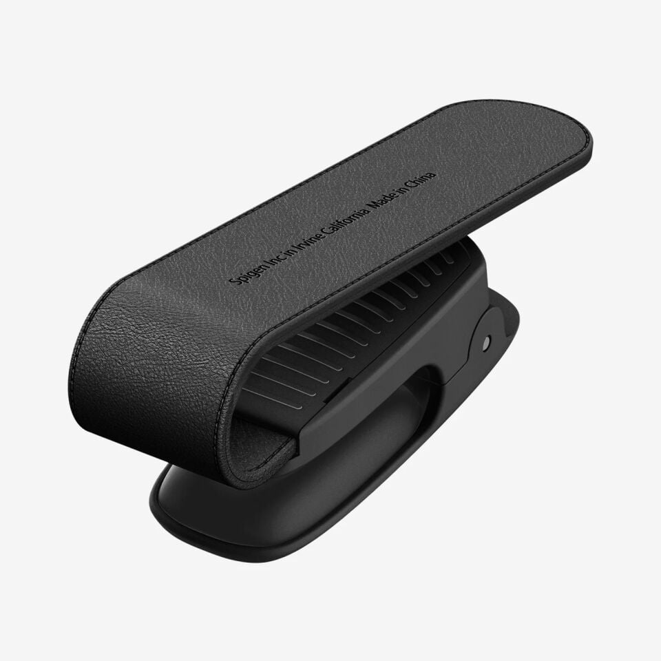 Spigen Premium Güneş Gözlüğü Tutucu Tüm Araçlar ile Uyumlu Silikon Klipsli Black (2 Adet) Black