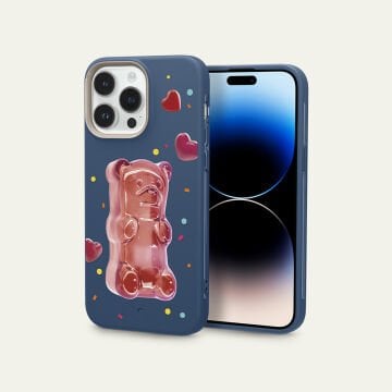 iPhone 14 Pro Kılıf, Ciel by UltraColor Mag Giant Gummy (MagSafe Uyumlu) Denim Blue