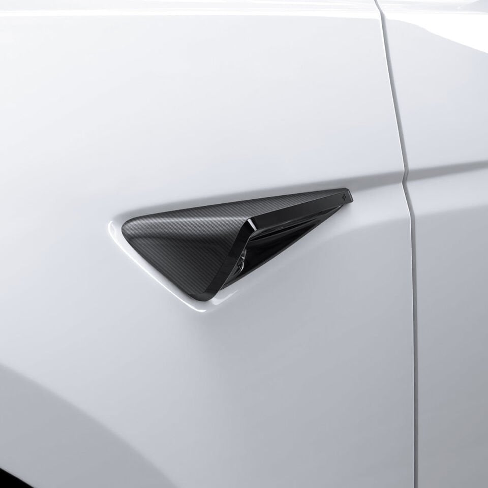 Spigen Tesla Model Y (2025) Juniper & Model Y (2024-2023) & Model 3 Yan Kamera Koruma Kapağı Carbon Edition TO410 Carbon
