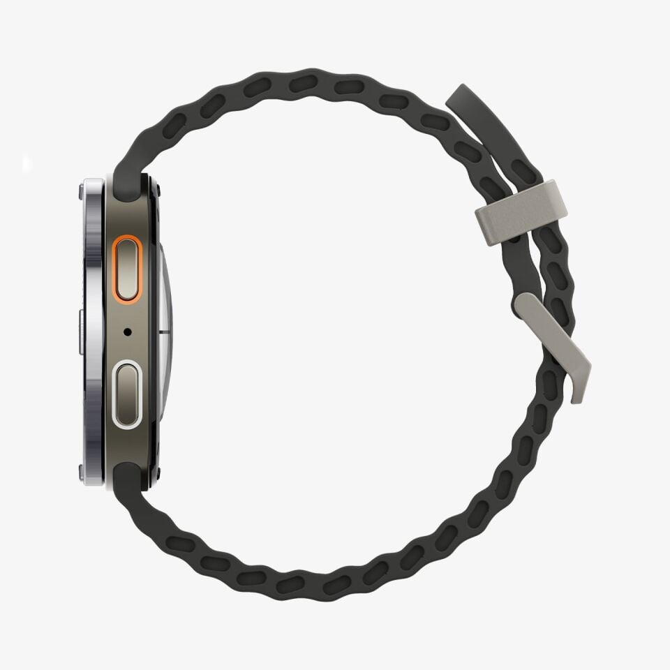 Spigen Galaxy Watch 8 (44mm) Kasa Koruyucu Bezel Tune Diver Saat Aksesuar Paslanmaz Çelik Yapı Üstün Koruma Silver