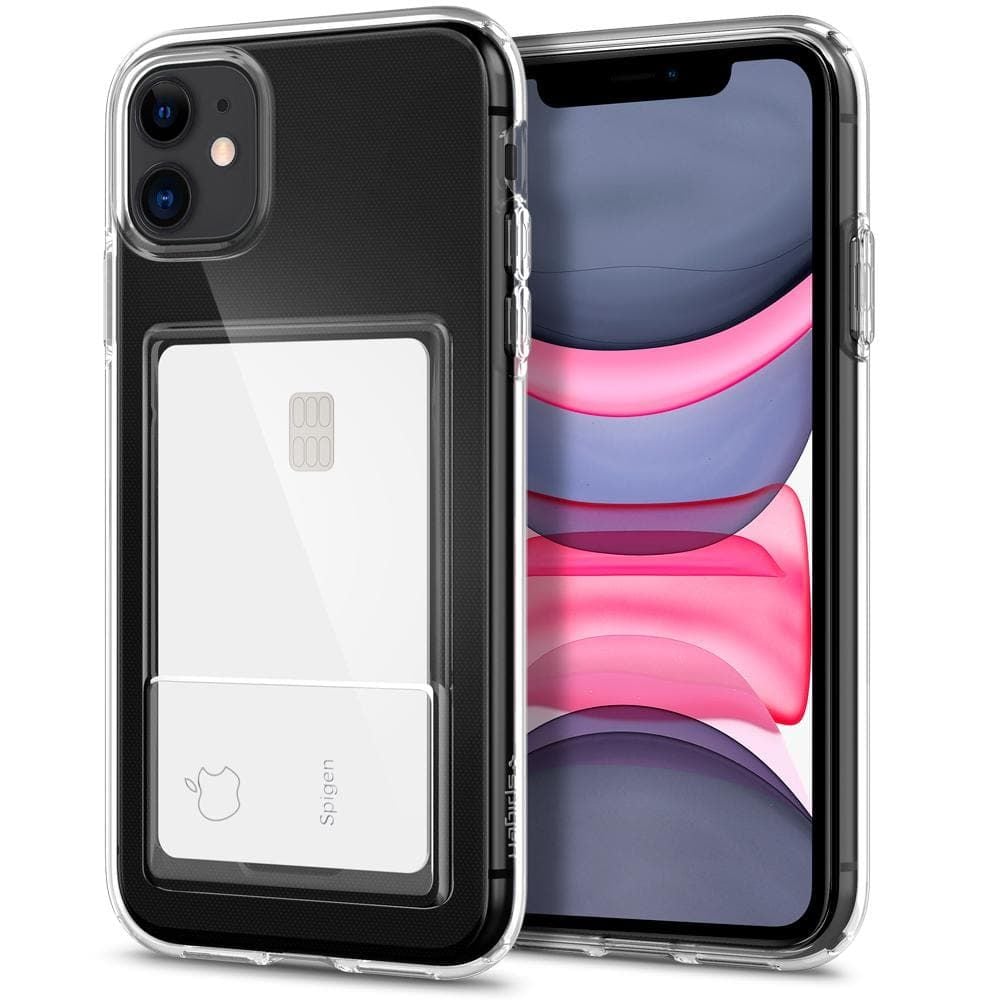 iPhone 11 Kılıf, Spigen Crystal Slot Crystal Clear