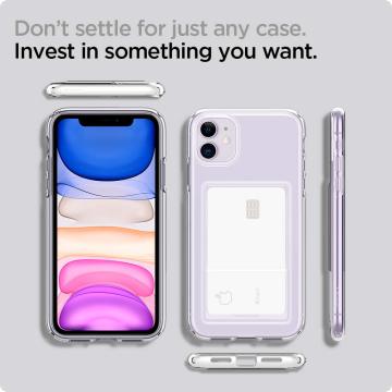 iPhone 11 Kılıf, Spigen Crystal Slot Crystal Clear