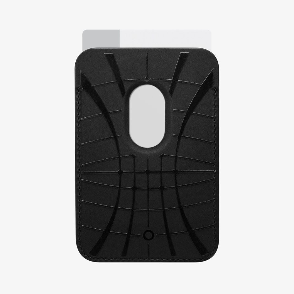 Spigen MagSafe ile Uyumlu 3 Kart Hazneli Cüzdan (iPhone 15/14/13/12 Serisi için) Urban Fit Wallet Black
