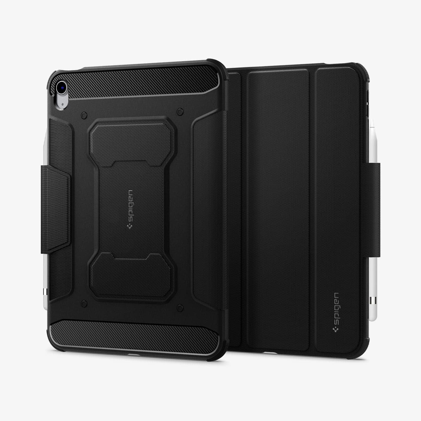 iPad 10.9'' 10.nesil (2022) Kılıf, Spigen Rugged Armor Pro Black