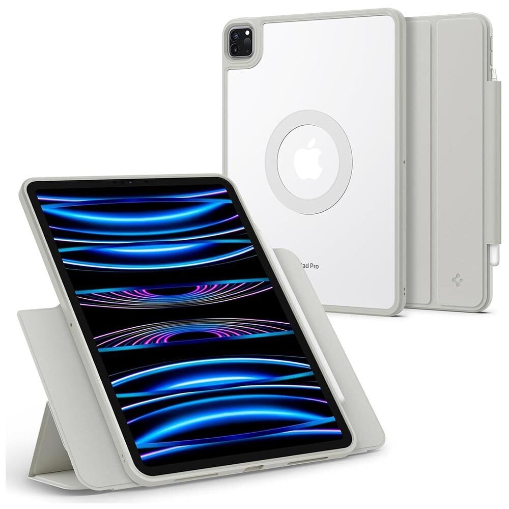 iPad Air Skin Hybrid Pro 11 inc Pro (2021/2022) Kılıf, Spigen Air Skin Hybrid Pro OneTap Gray