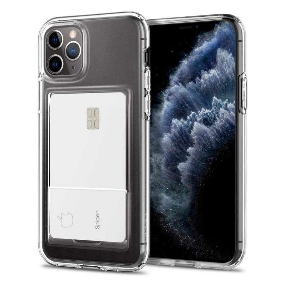 iPhone 11 Pro Kılıf, Spigen Crystal Slot Wallet Crystal Clear
