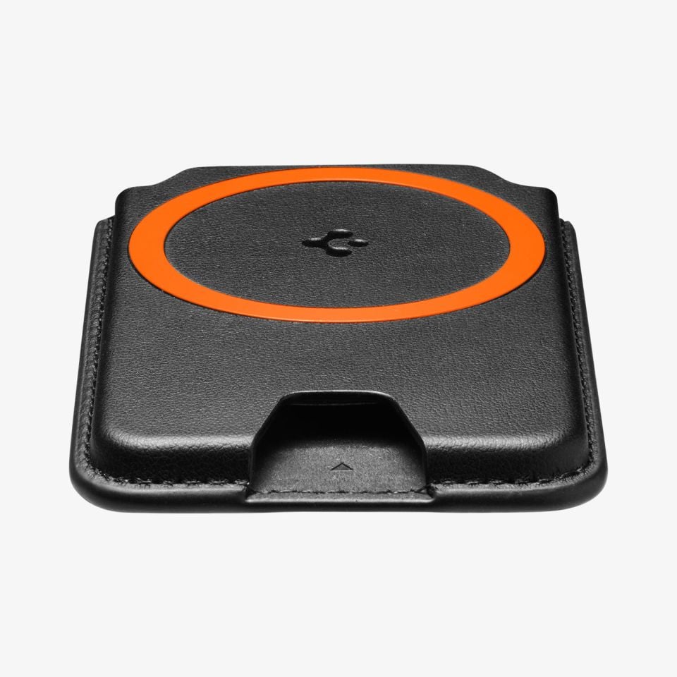 Spigen MagSafe ile Uyumlu 3 Kart Hazneli Cüzdan (iPhone 15/14/13/12 Serisi için) Valentinus MagFit+ Wallet Black