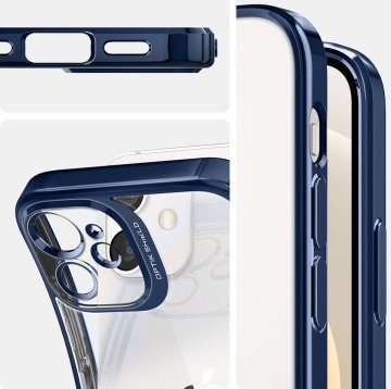 iPhone 12 Mini Kılıf, Spigen Optik Crystal Chrome Blue