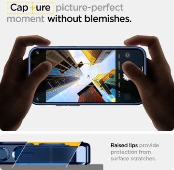 iPhone 12 Mini Kılıf, Spigen Optik Crystal Chrome Blue