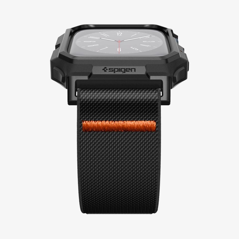 Spigen Apple Watch Seri 9/8/7 (45mm) ile Uyumlu Kılıf & Kordon Lite Fit Pro Matte Black