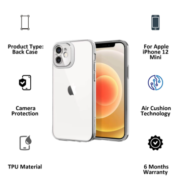 iPhone 12 Mini Kılıf, Spigen Optik Crystal Chrome Silver