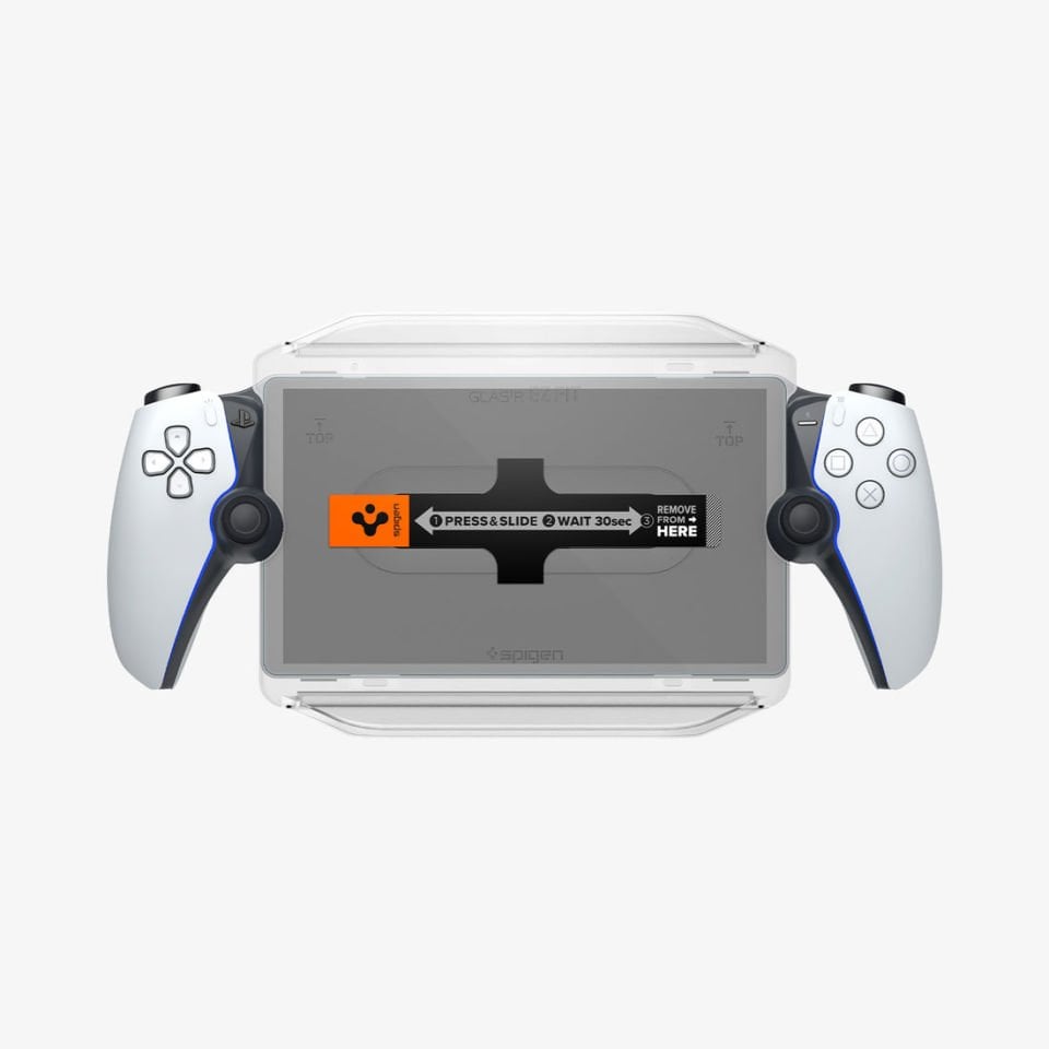 Spigen PlayStation Portal Remote Player ile Uyumlu Cam Ekran Koruyucu Kolay Kurulum Glas.tR EZ Fit (1 Adet)