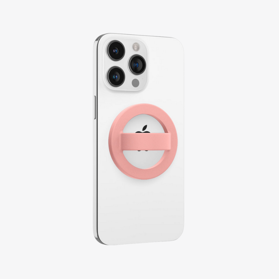Nano Pop MagSafe Silikon Telefon Tutucu, Caseology Silicone Phone Holder for MagSafe Peach Pink