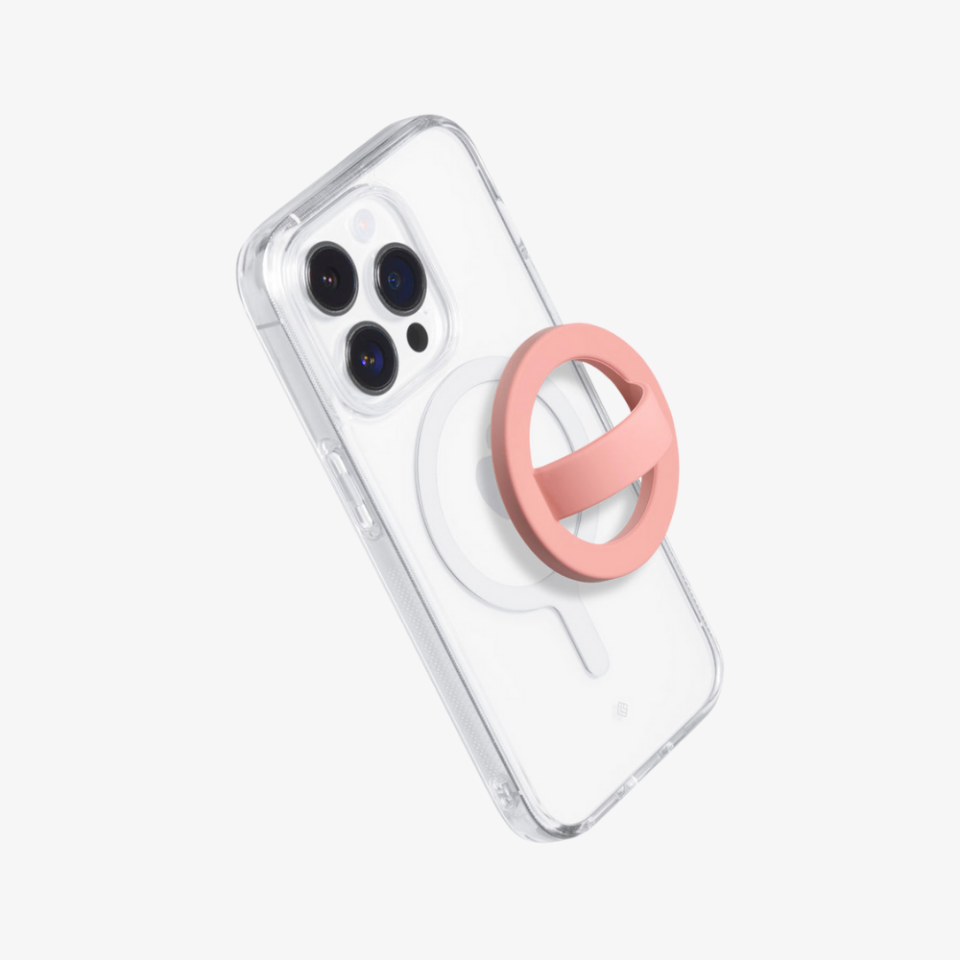 Nano Pop MagSafe Silikon Telefon Tutucu, Caseology Silicone Phone Holder for MagSafe Peach Pink